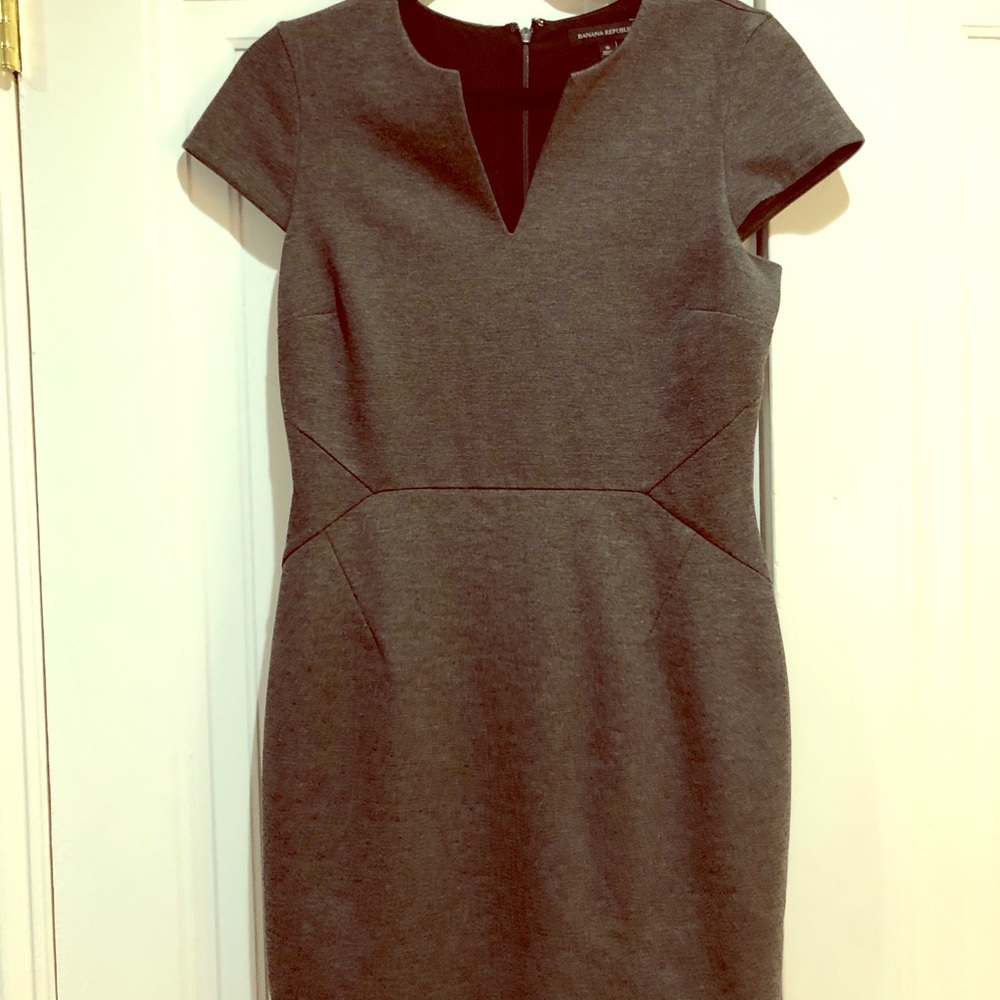 Banana Republic charcoal grey dress